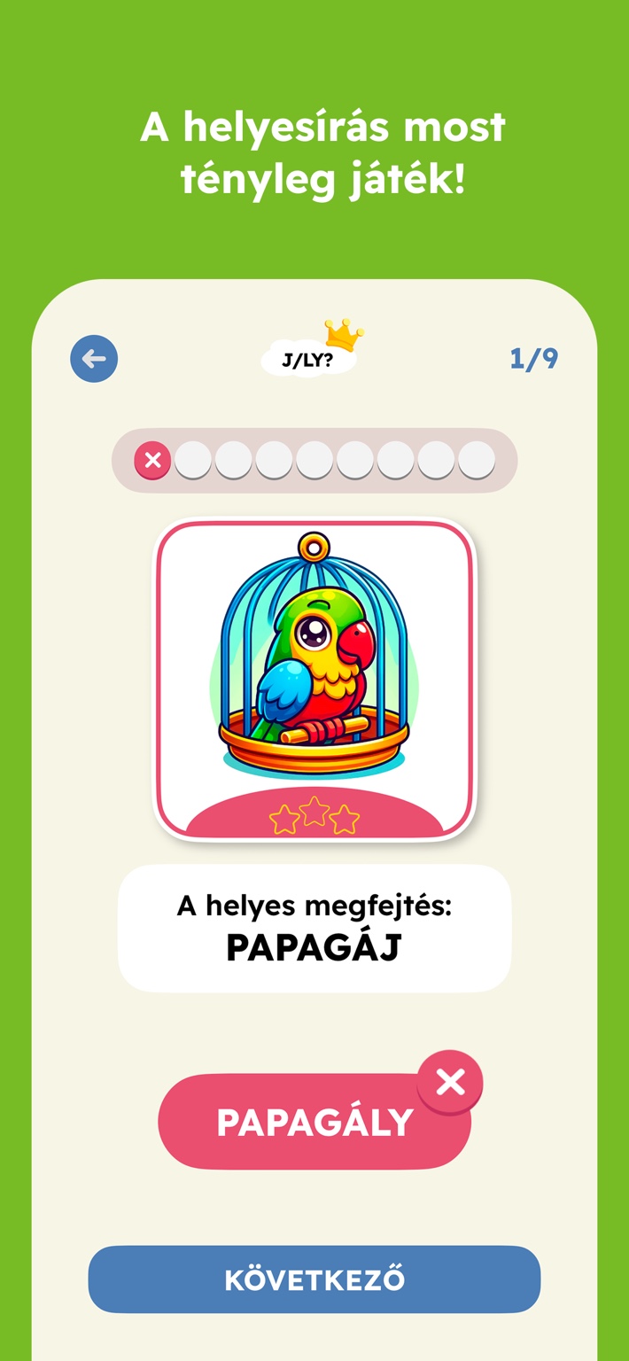Hibás megoldás